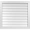Ekena Millwork Vertical Surface Mount PVC Gable Vnt: Non-Functional, w/2"W x 1-1/2"H, Brickmould Frame, 30"W x 28"H GVPVE30X2802SN - alternate 1